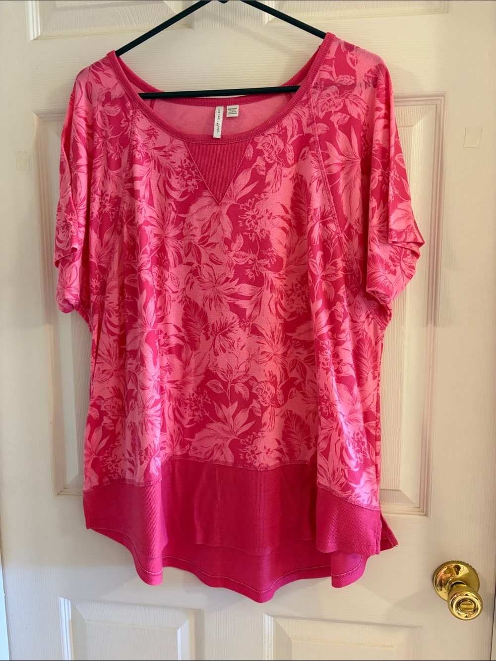 Cato Pink Floral Short-Sleeve Tee